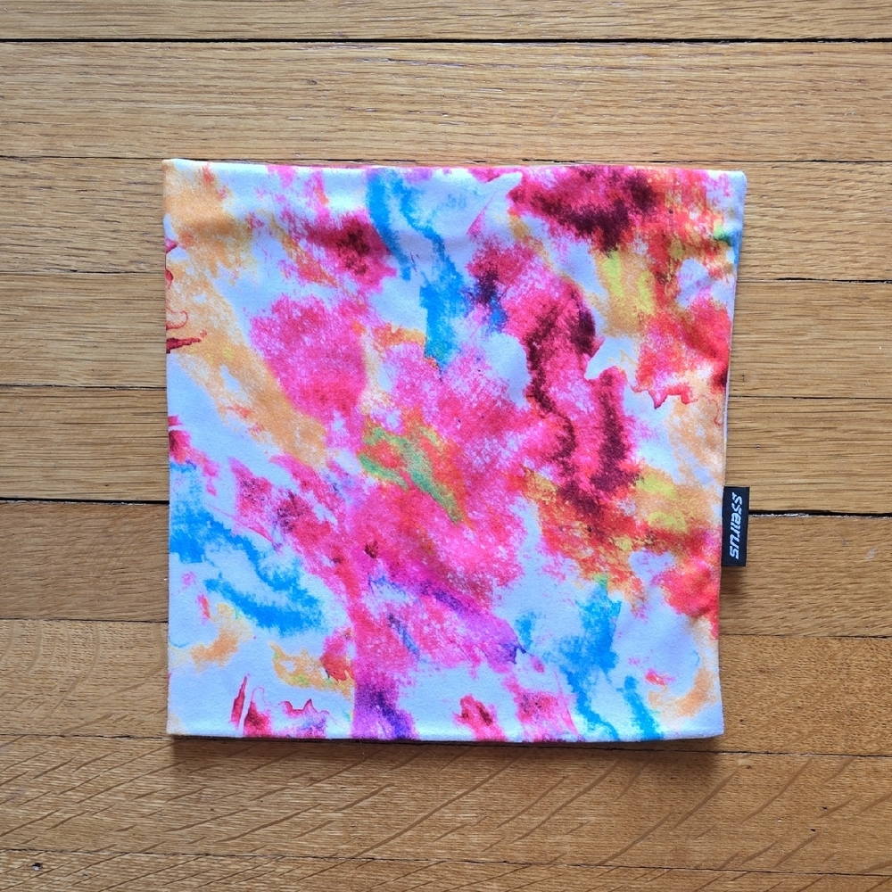 Seirus Innovation, Performance Fleece Neck Gaiter, Bright Tie Dye, EUC, Adult OS